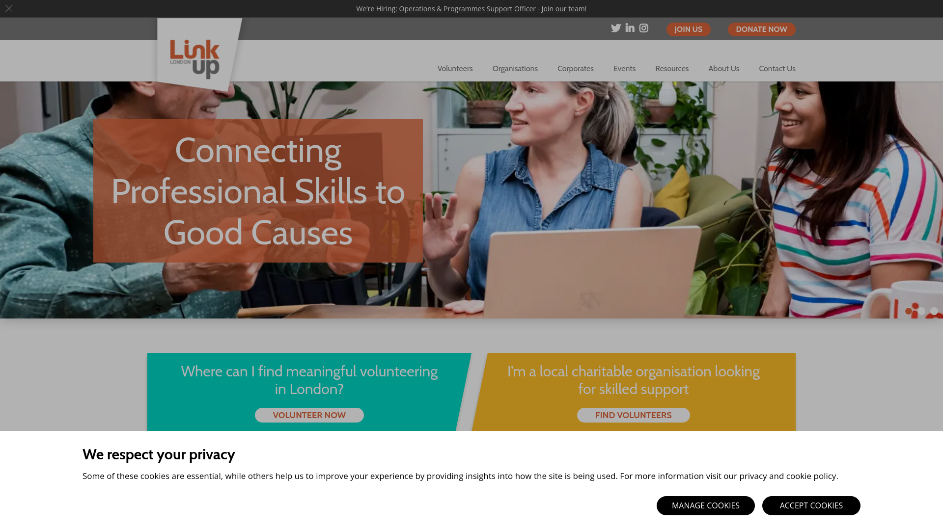 Website screenshot