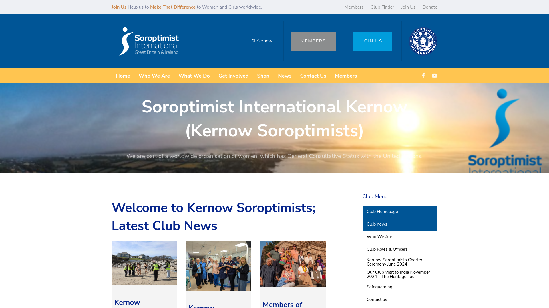 Website screenshot