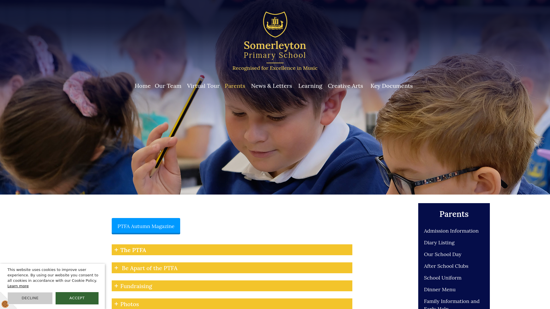 Website screenshot