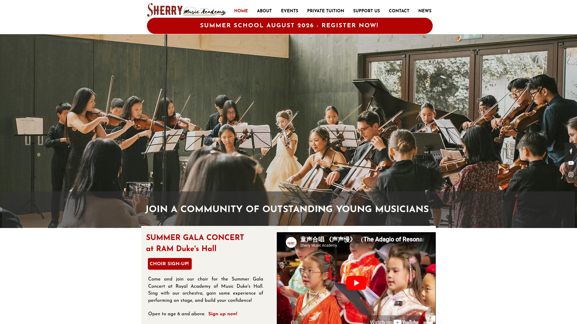 Website screenshot