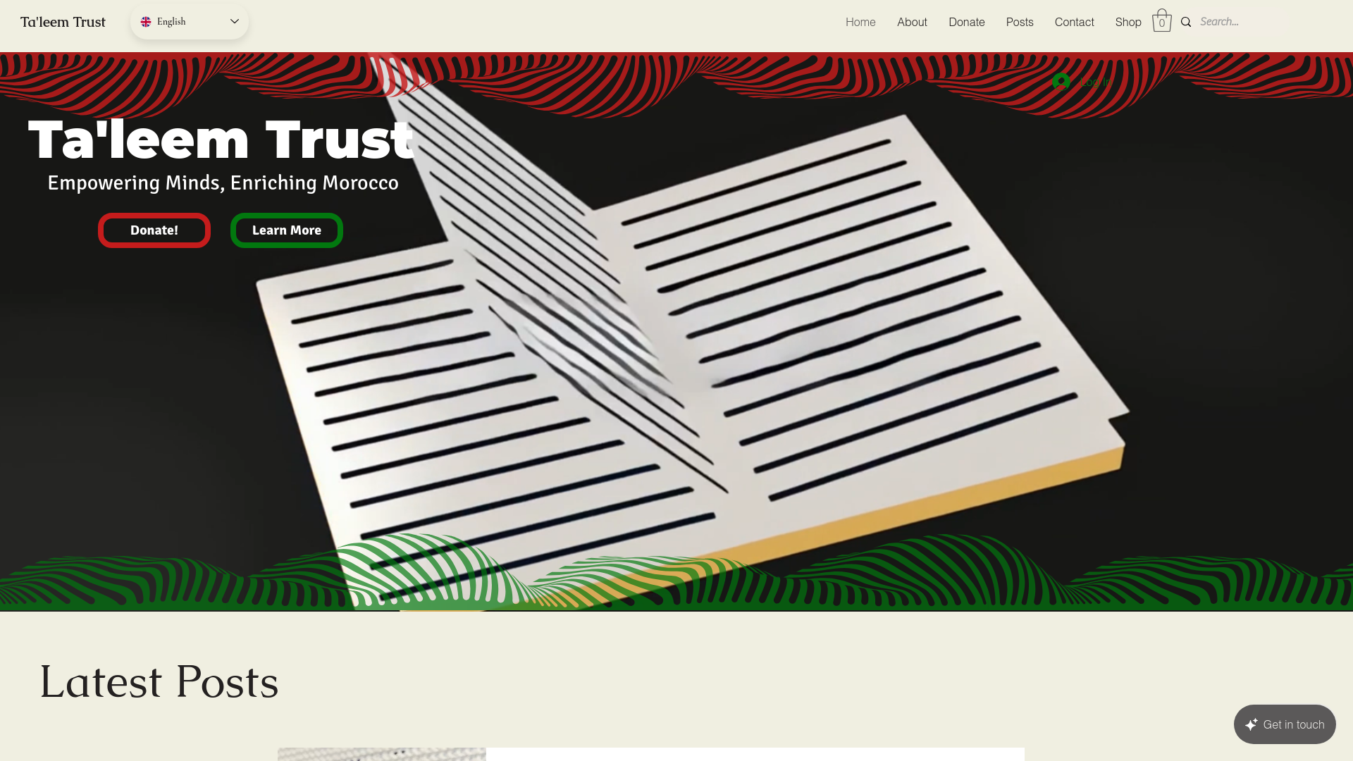 Website screenshot