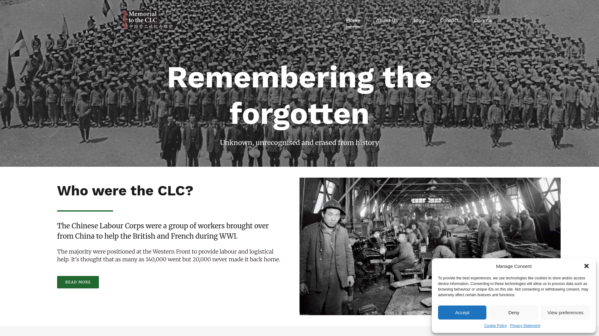 Website screenshot