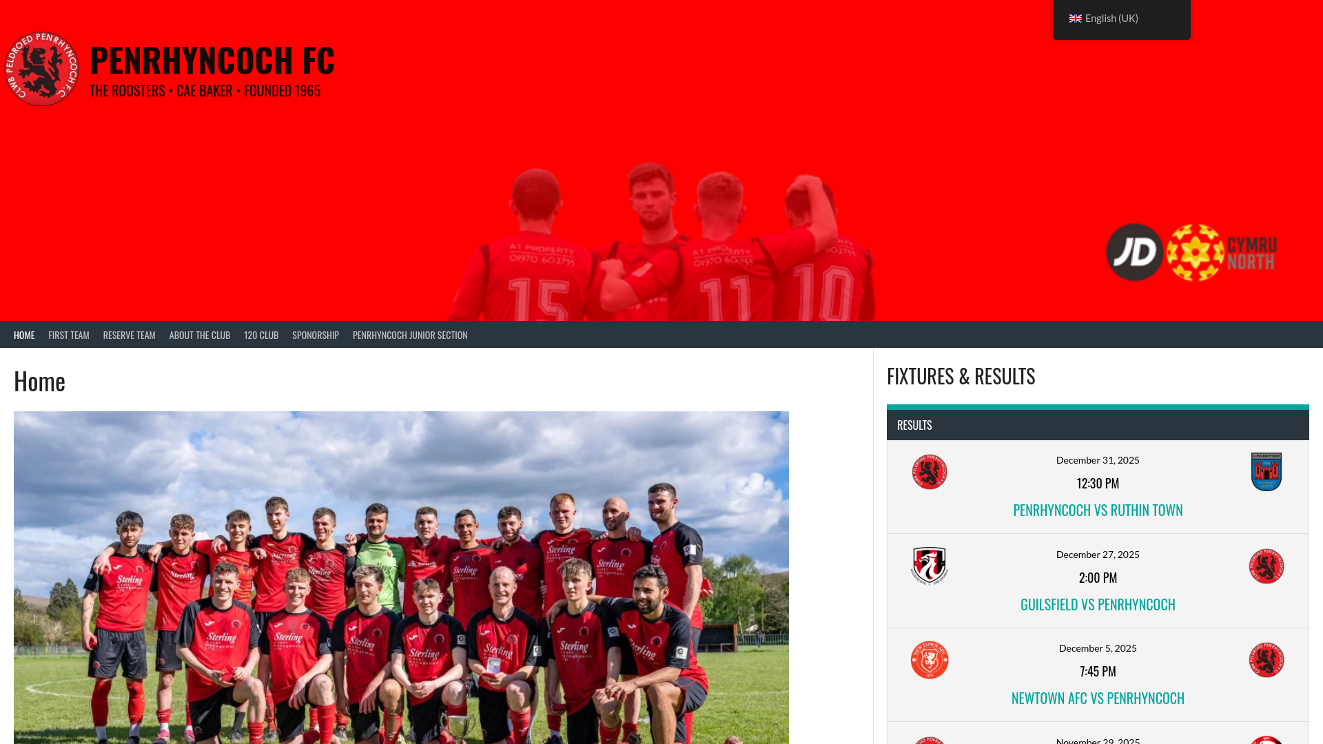 Website screenshot