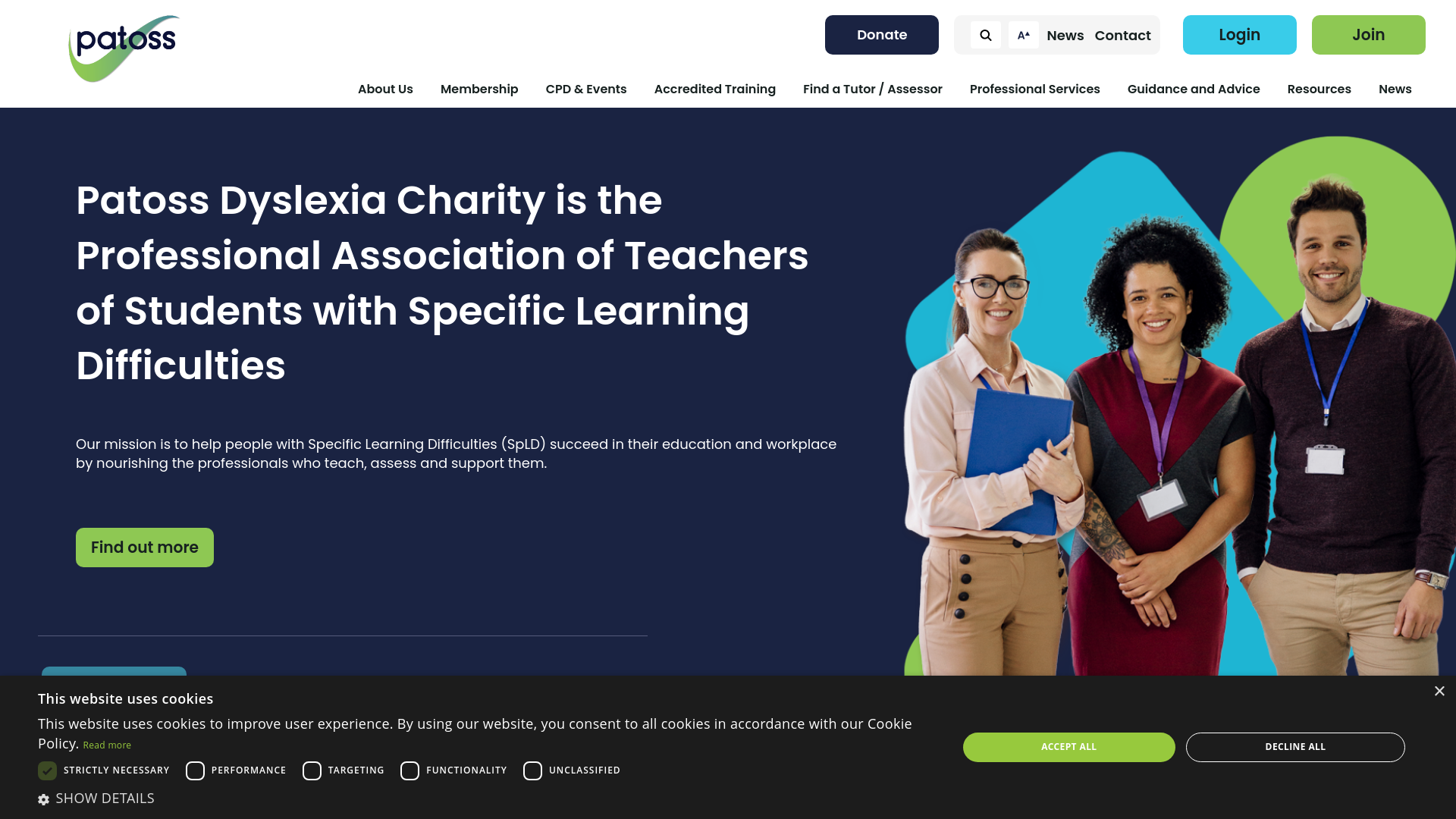 Website screenshot
