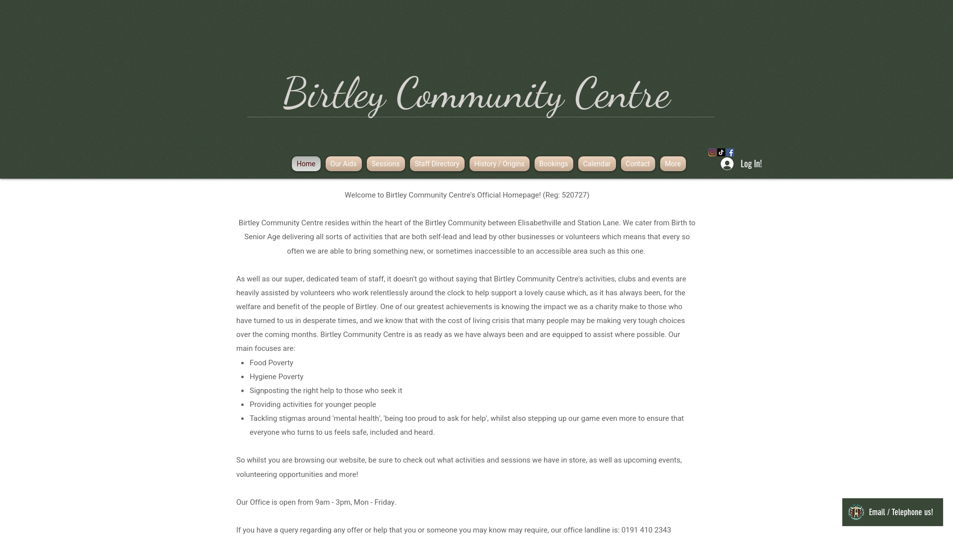 Website screenshot