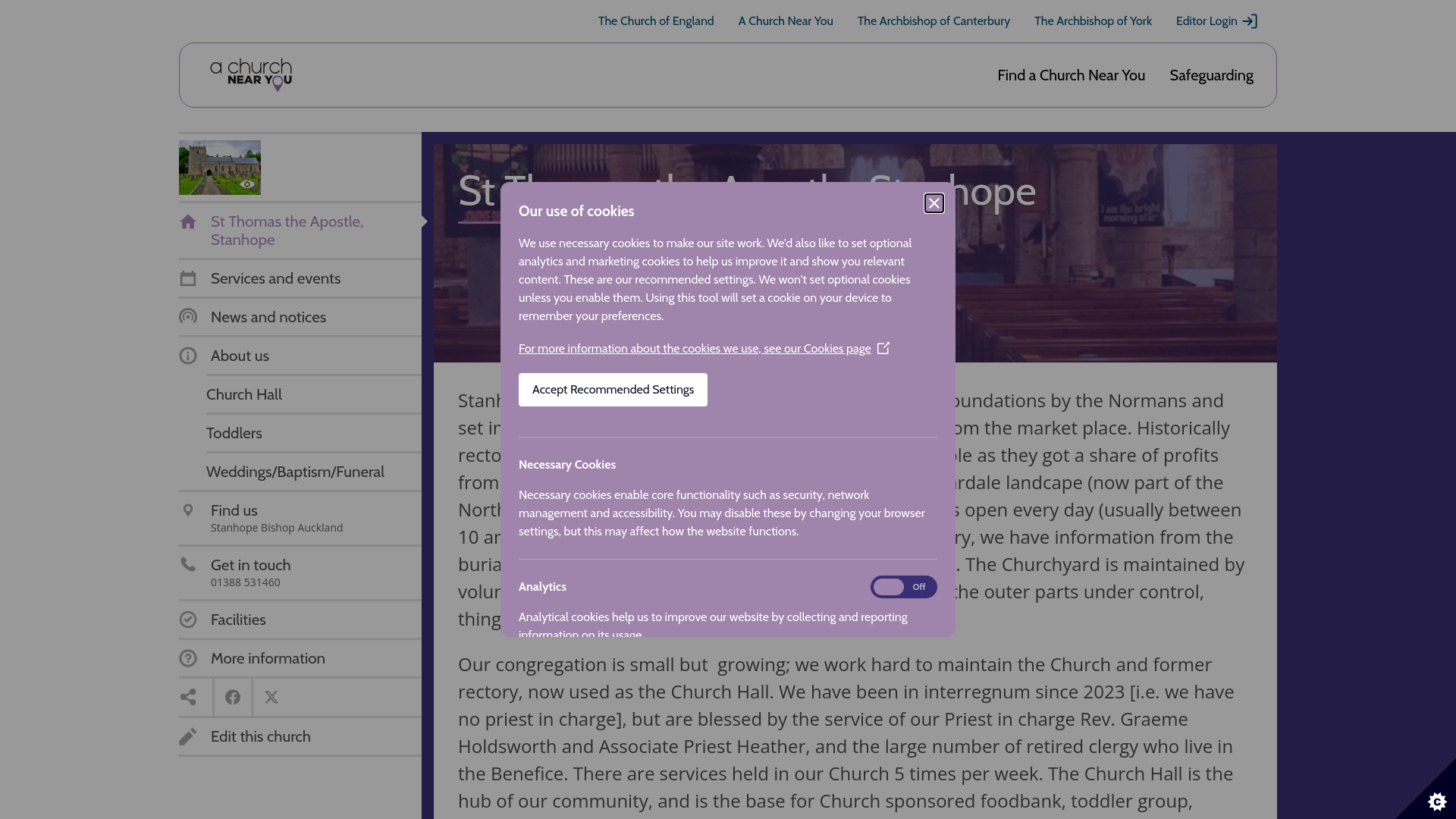 Website screenshot