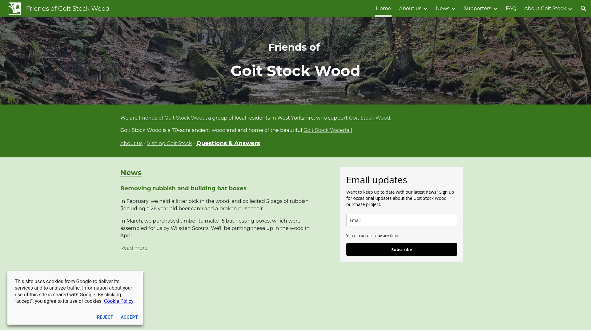 Website screenshot