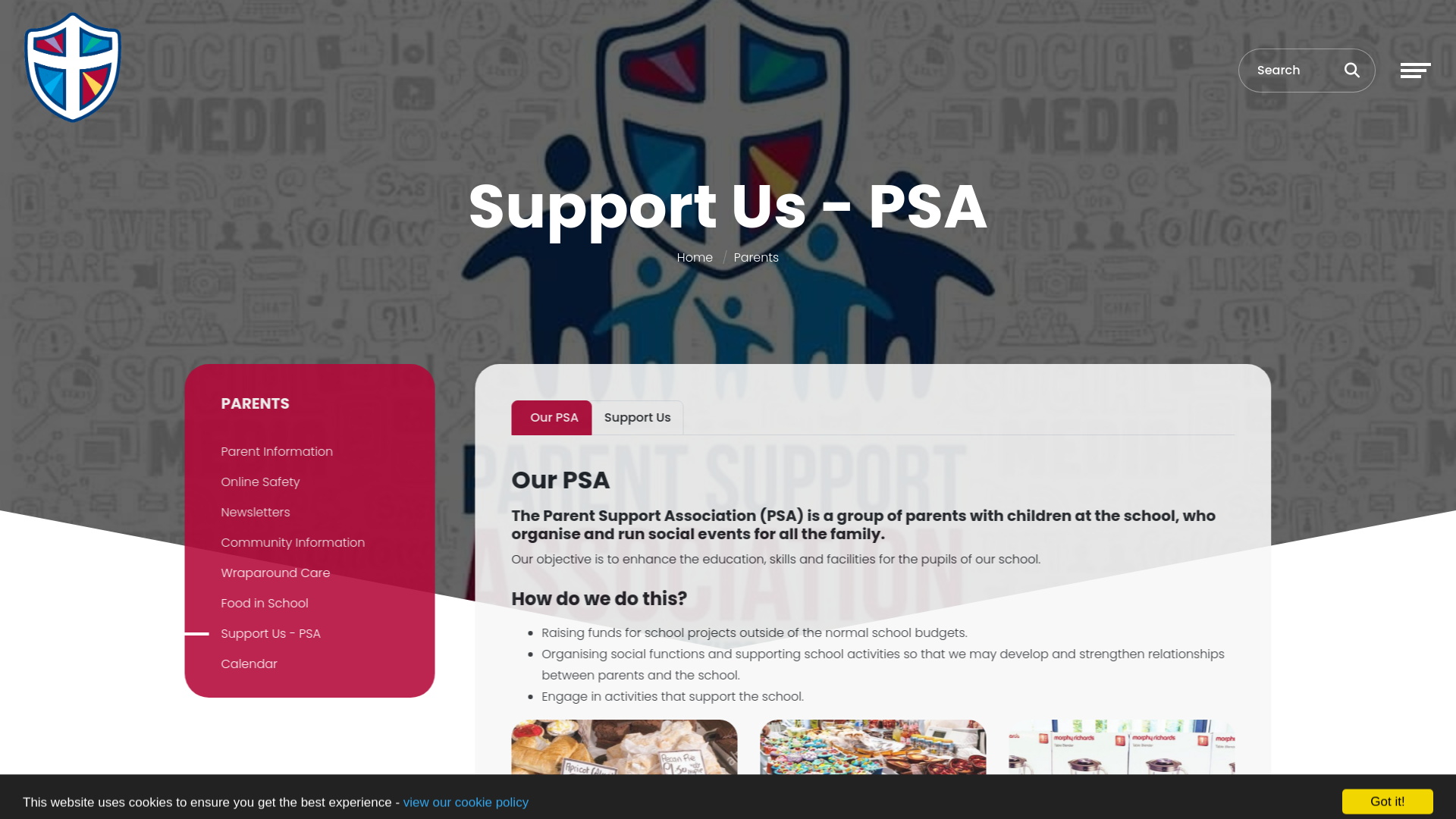 Website screenshot