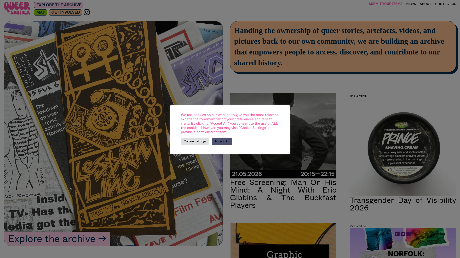 Website screenshot