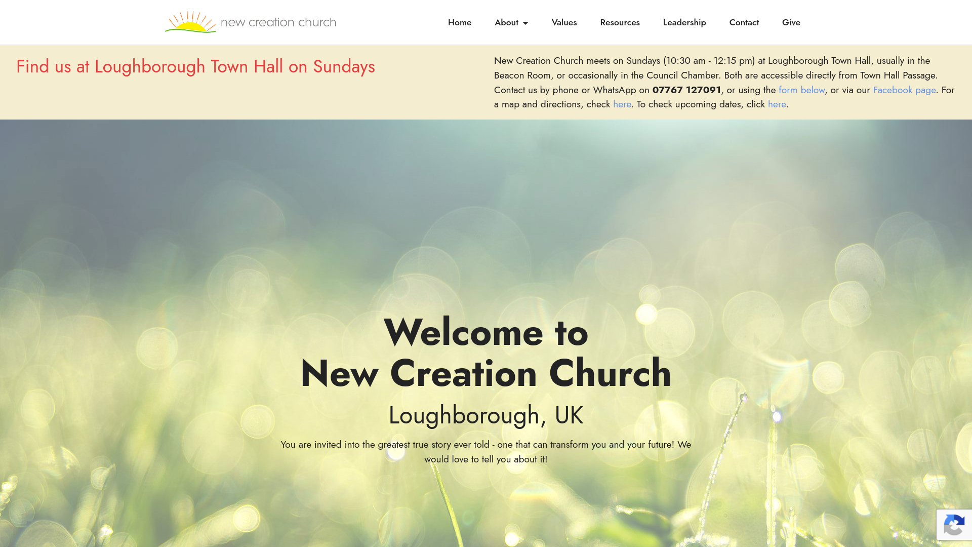 Website screenshot