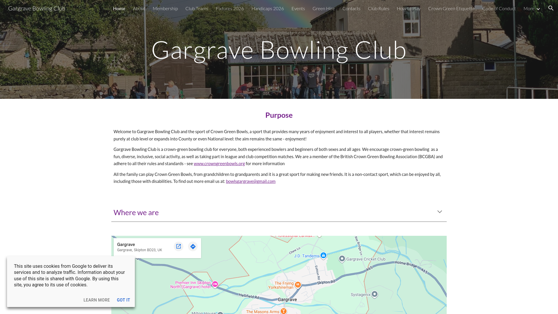 Website screenshot