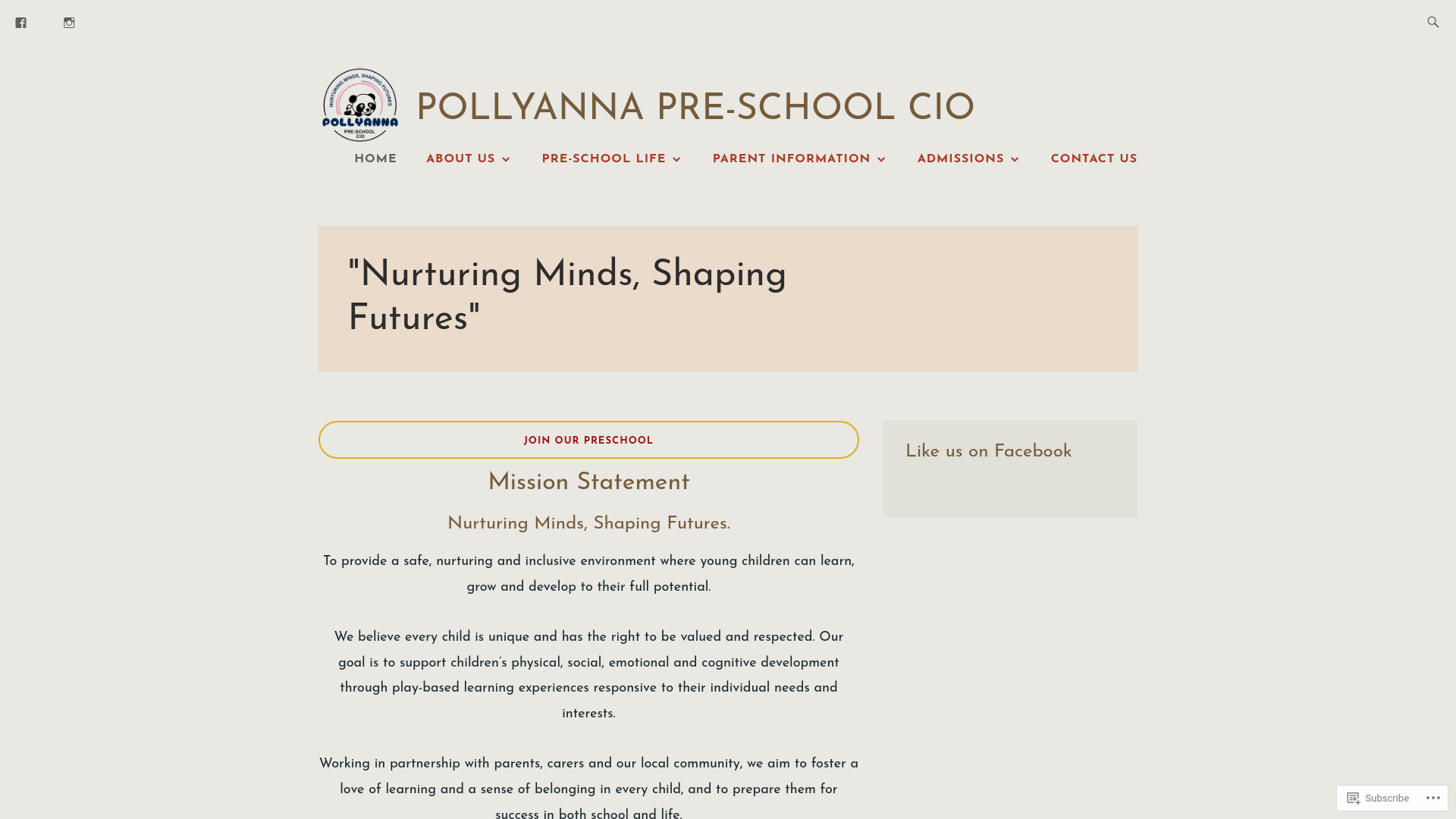 Website screenshot