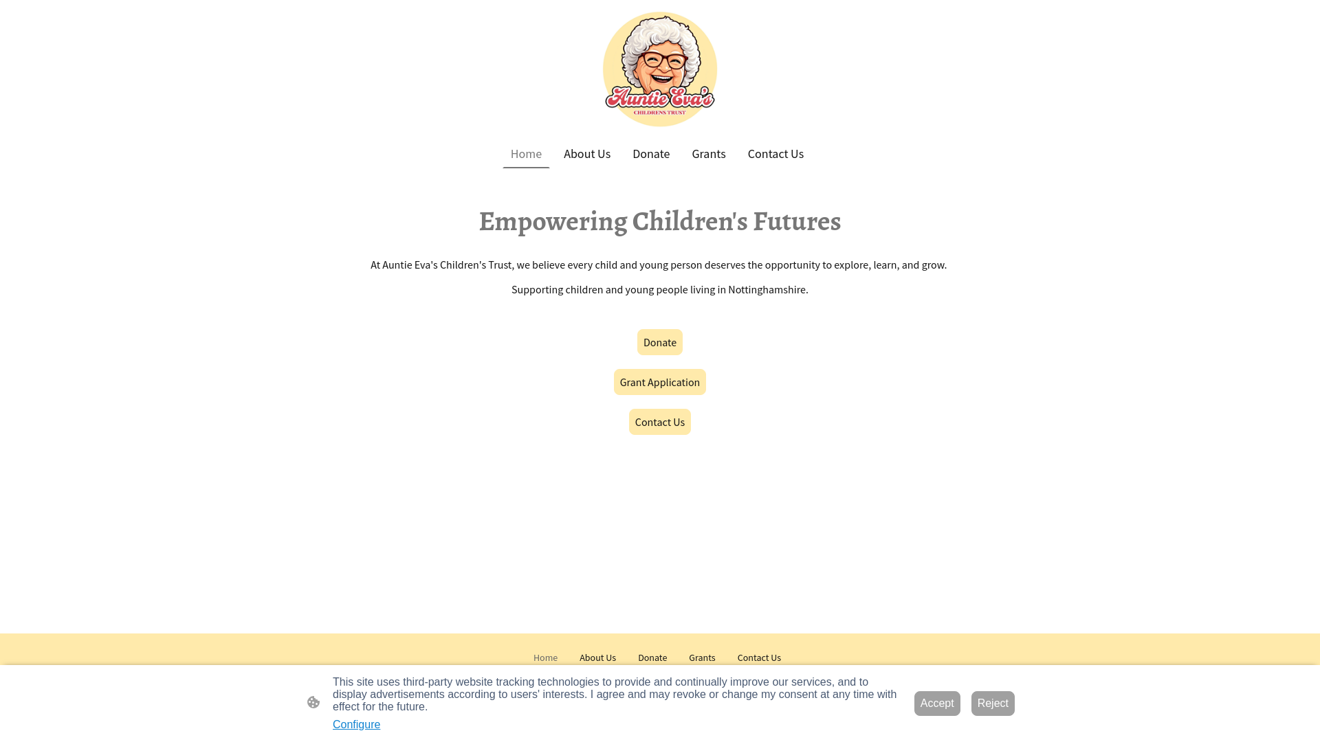 Website screenshot