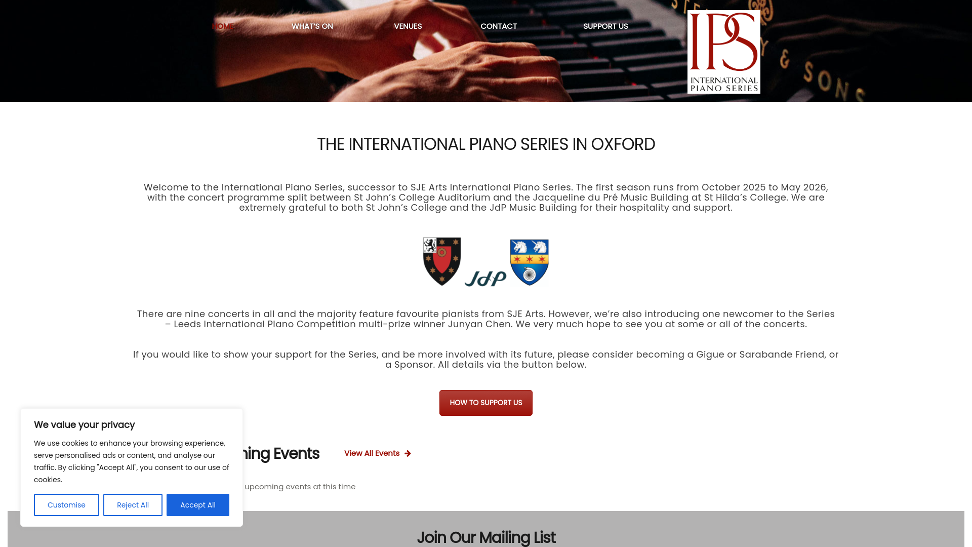 Website screenshot