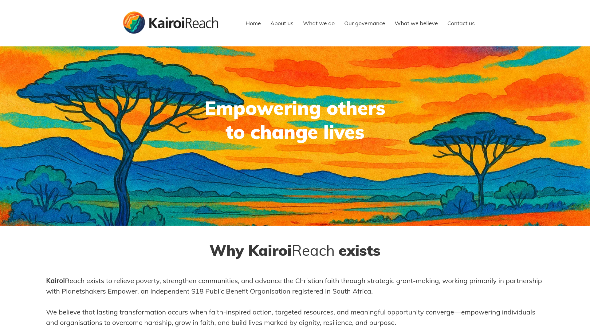 Website screenshot