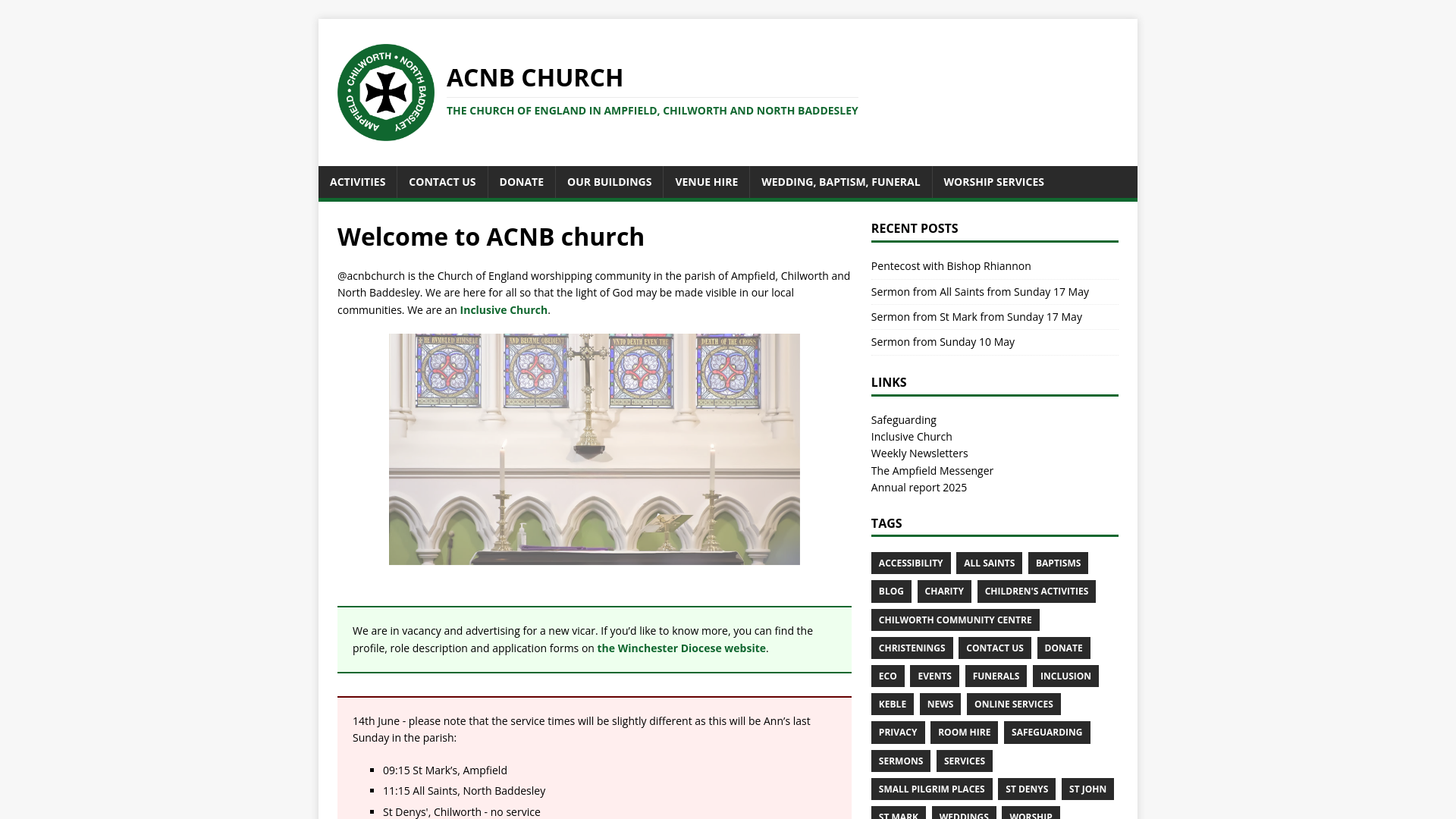 Website screenshot