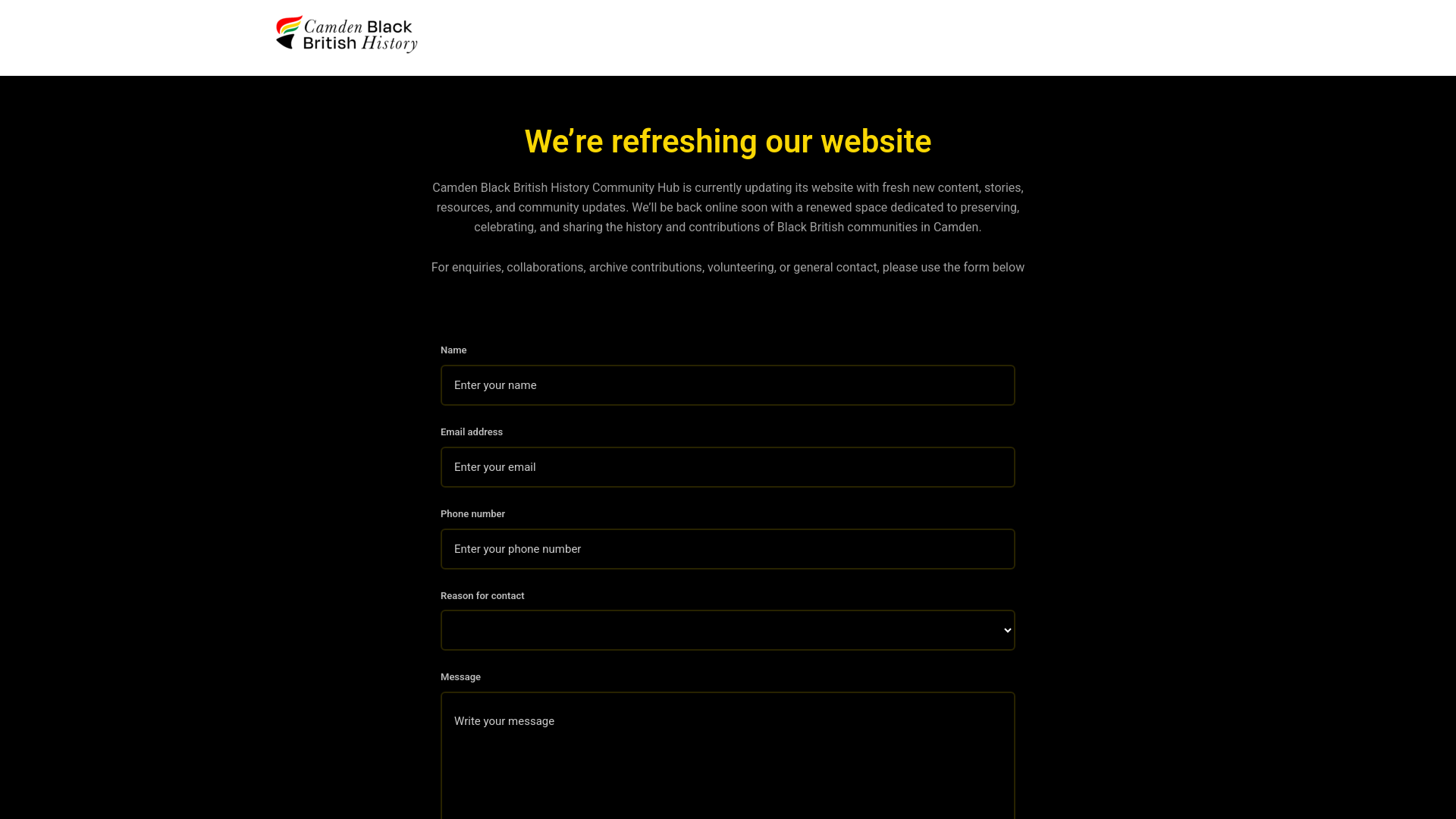 Website screenshot