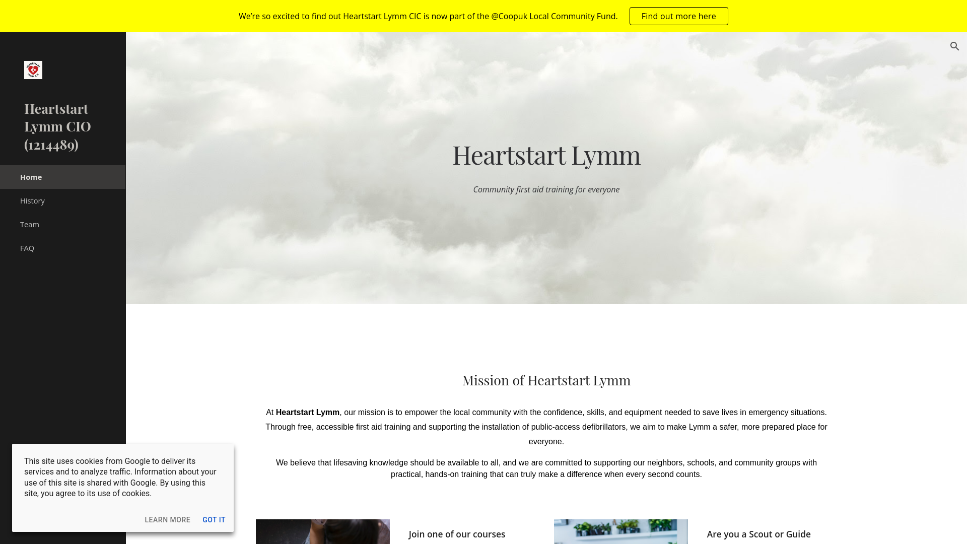 Website screenshot