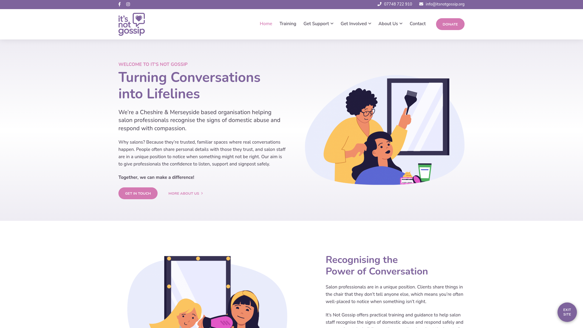 Website screenshot