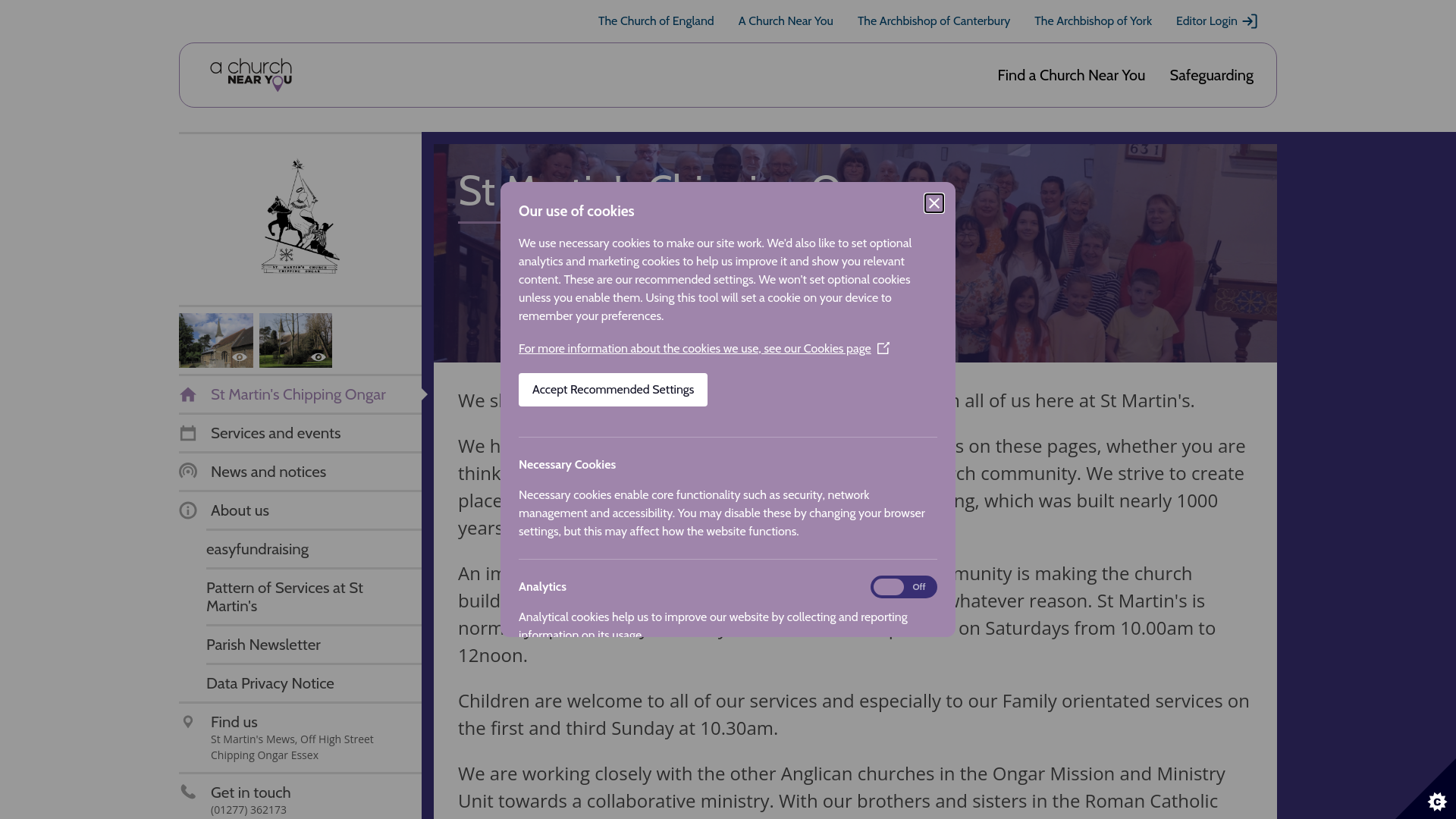 Website screenshot
