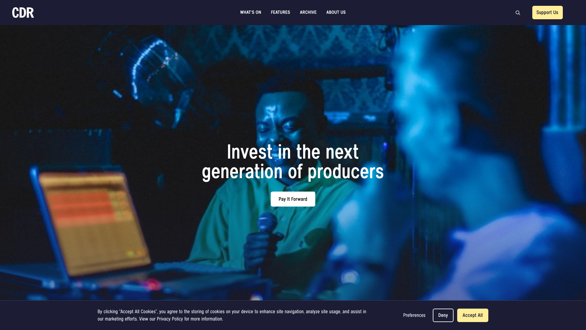 Website screenshot