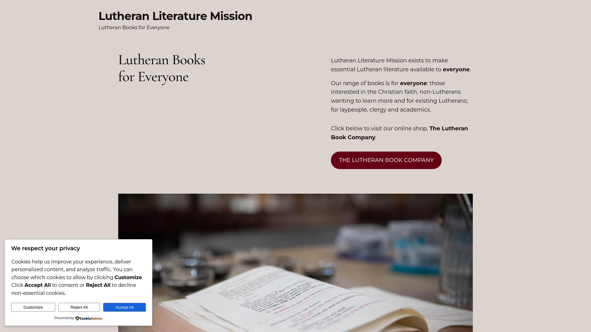 Website screenshot