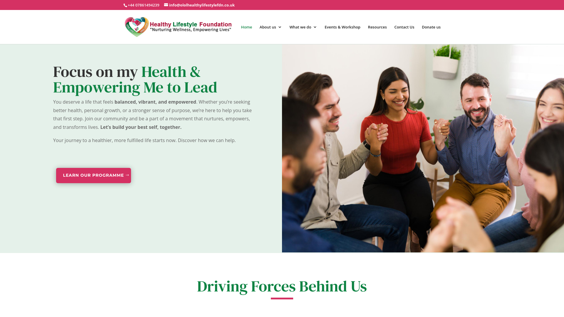 Website screenshot