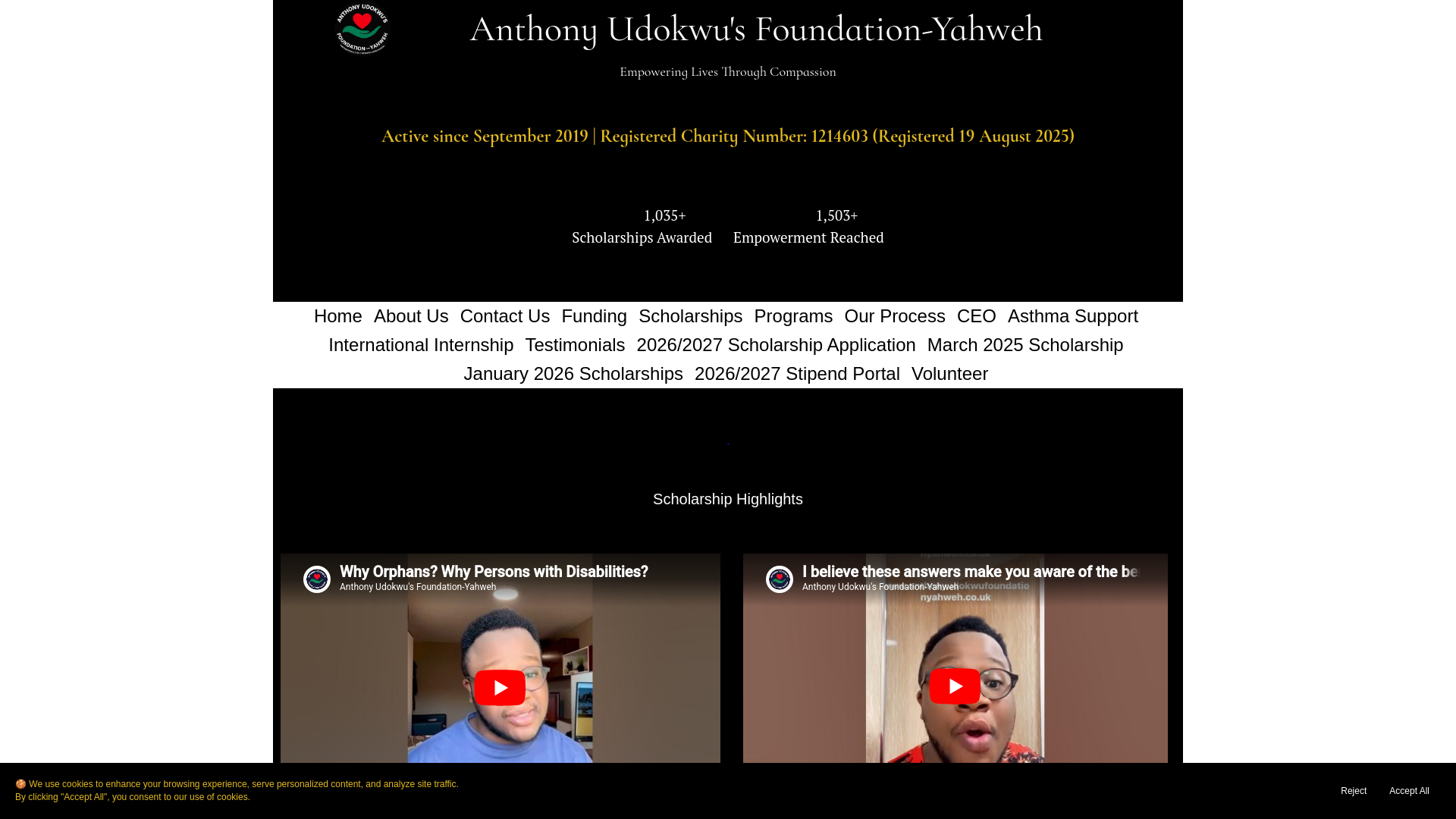 Website screenshot