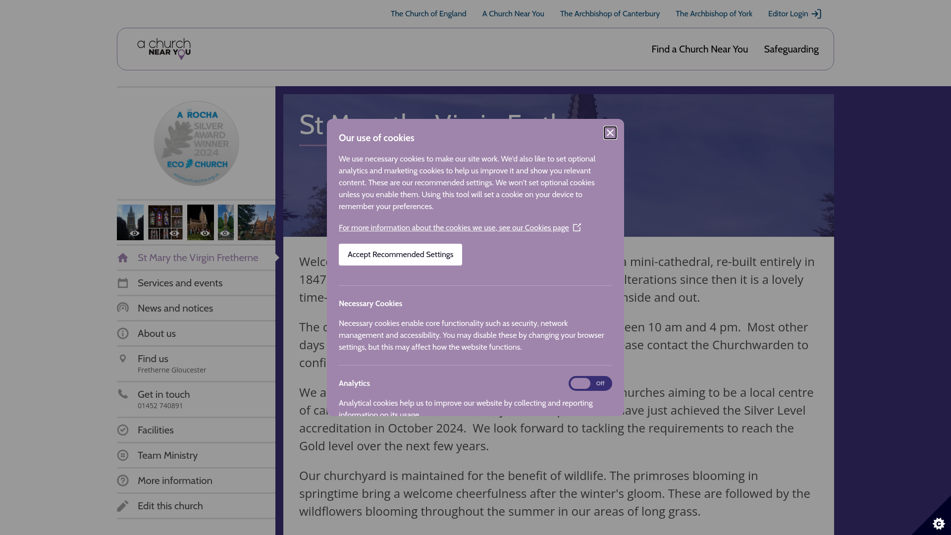 Website screenshot