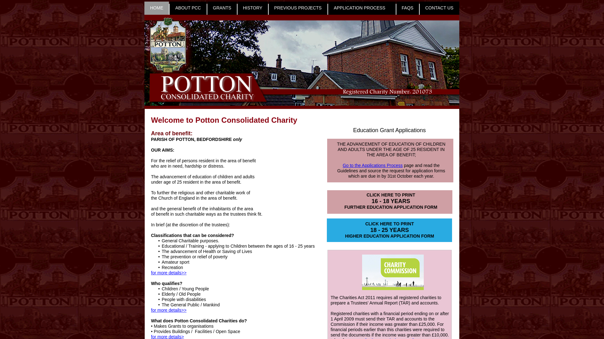 Website screenshot