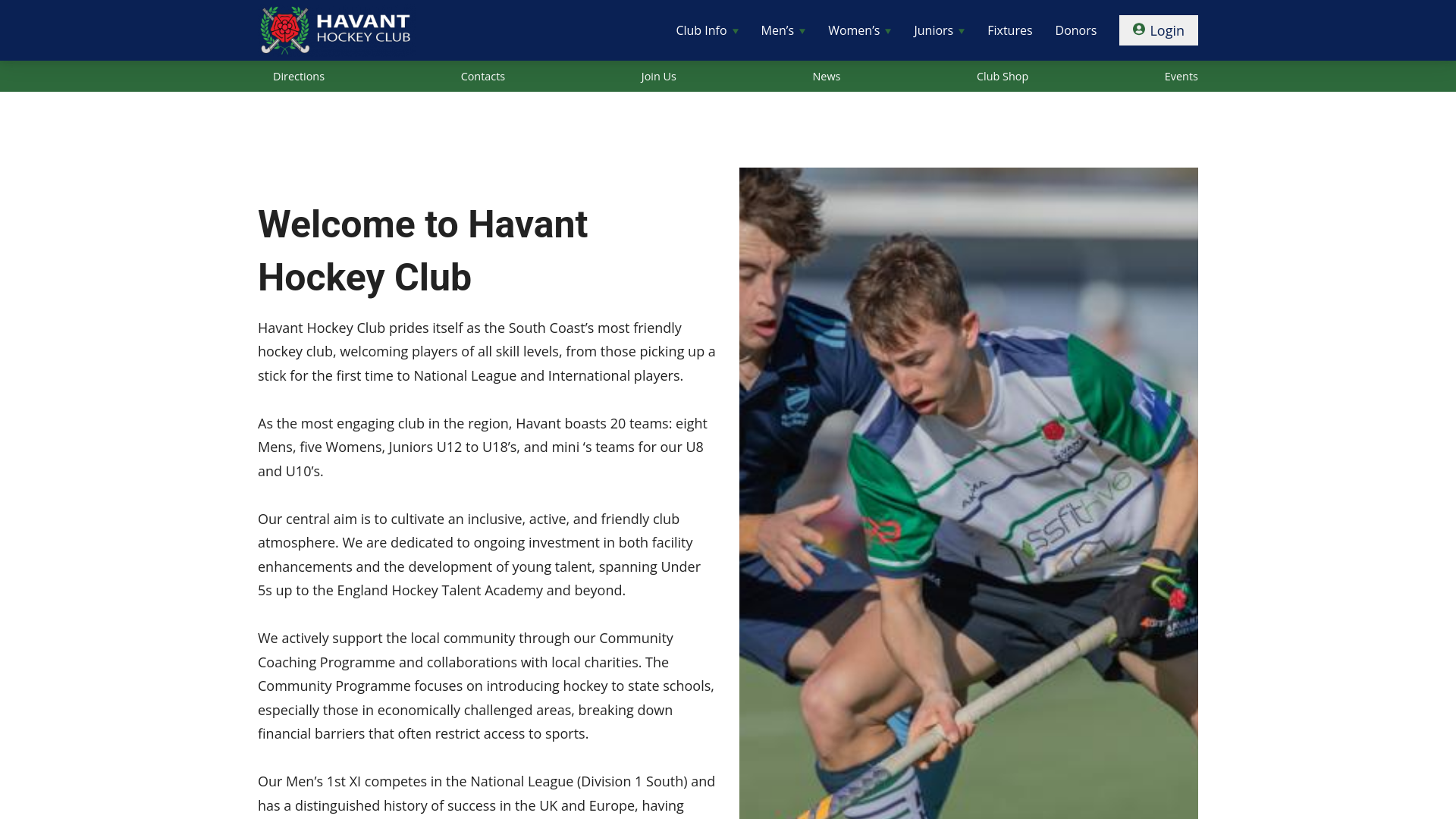Website screenshot