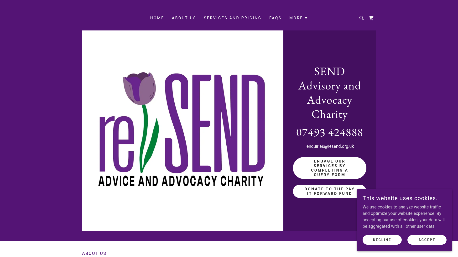 Website screenshot