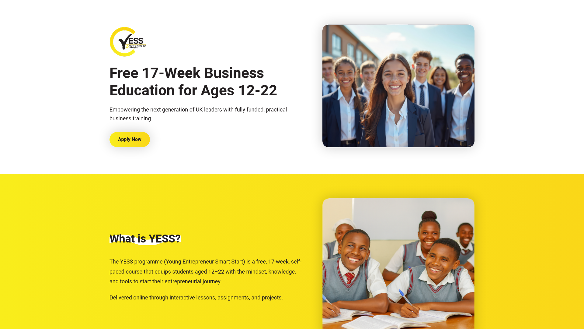 Website screenshot