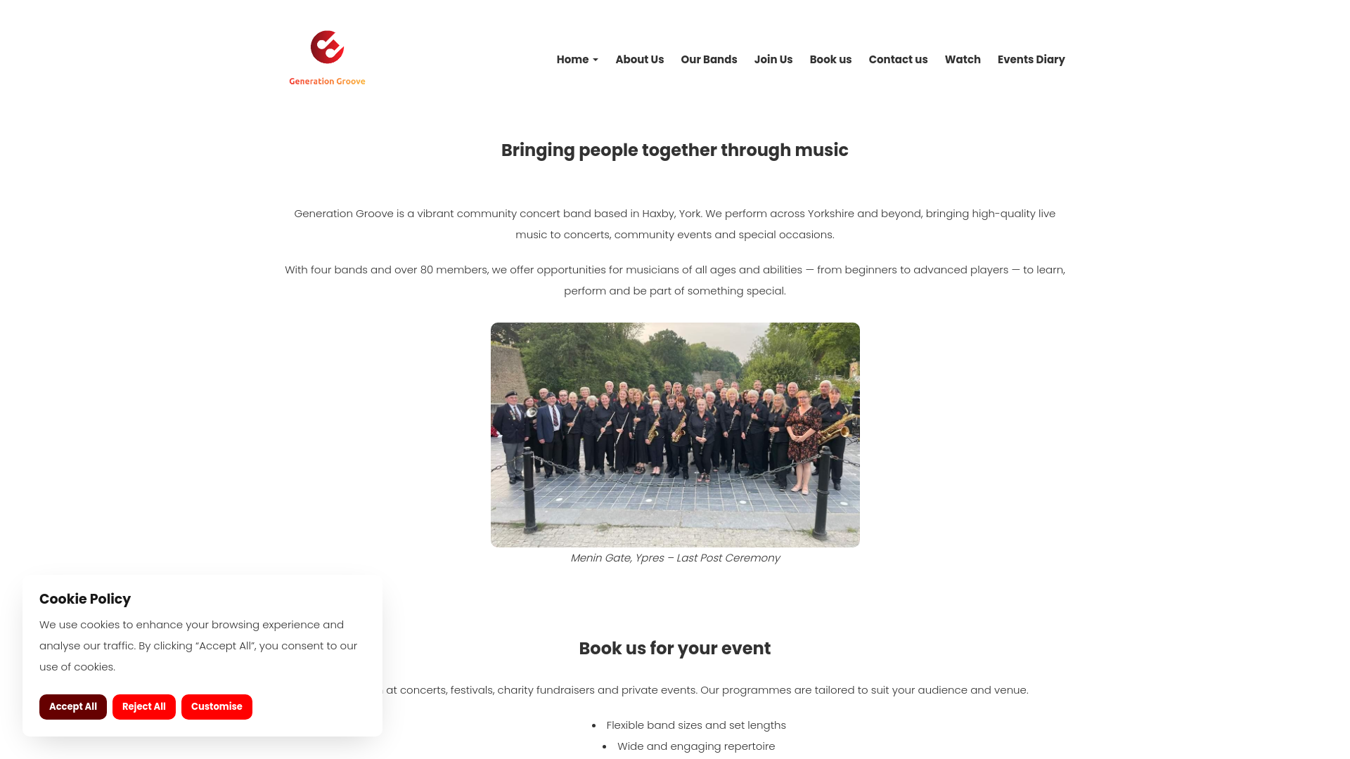 Website screenshot