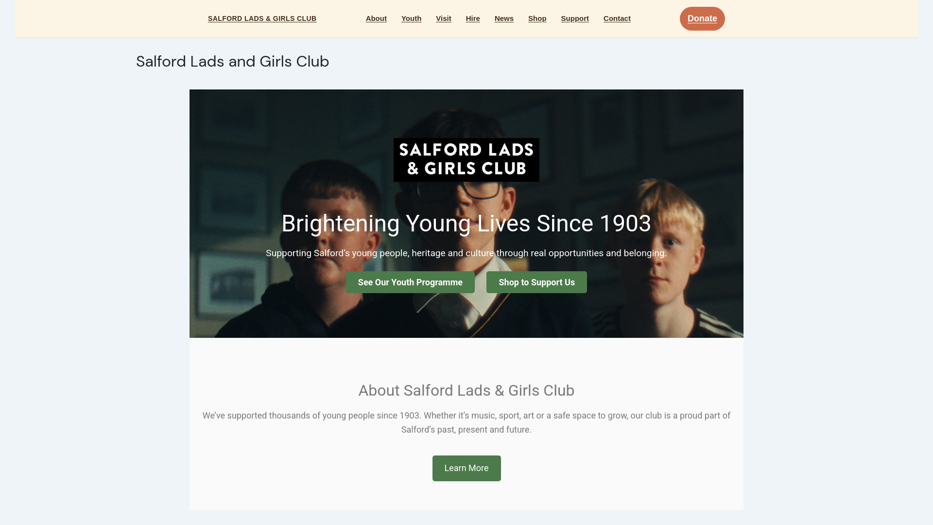 Website screenshot
