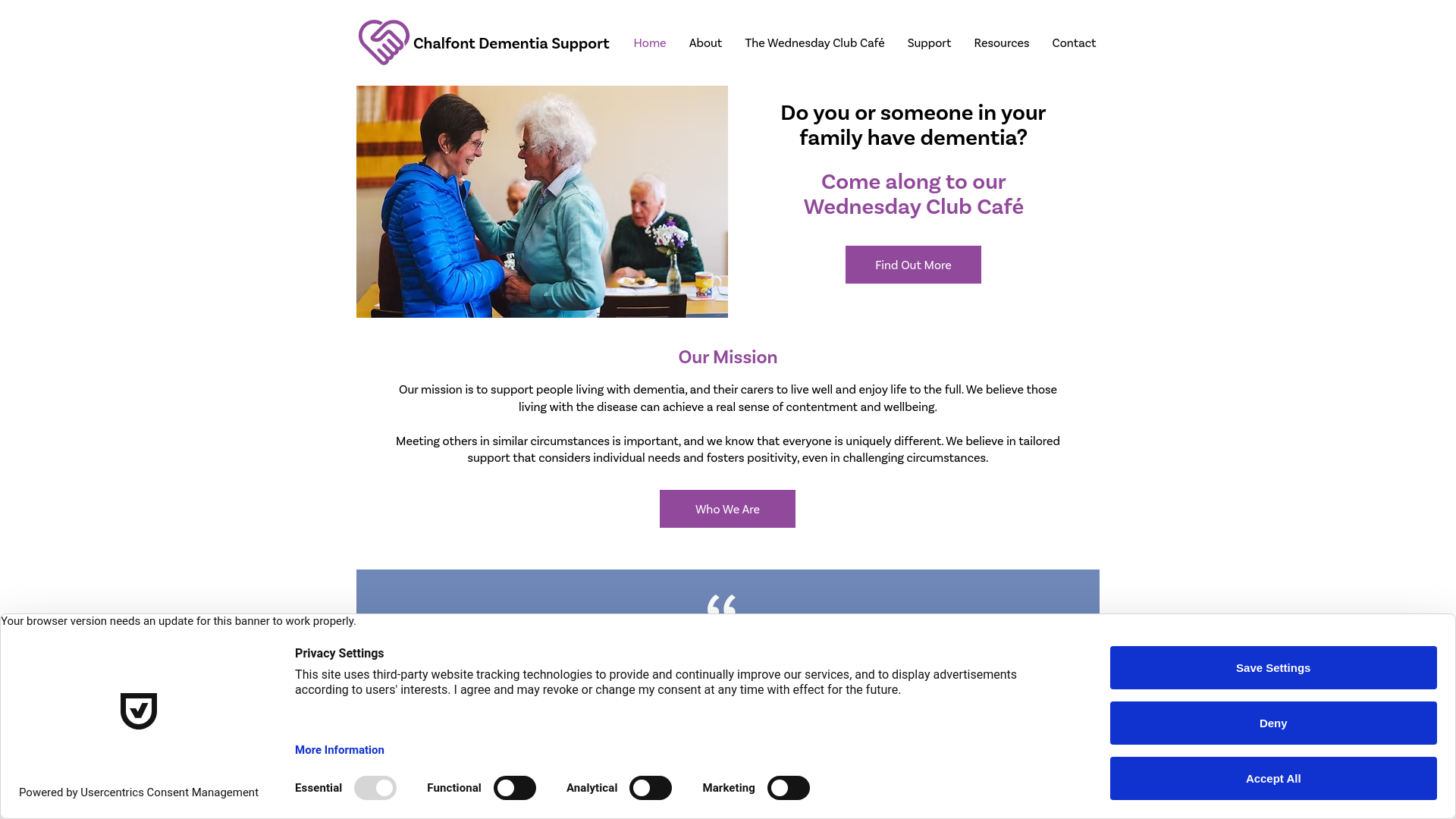 Website screenshot