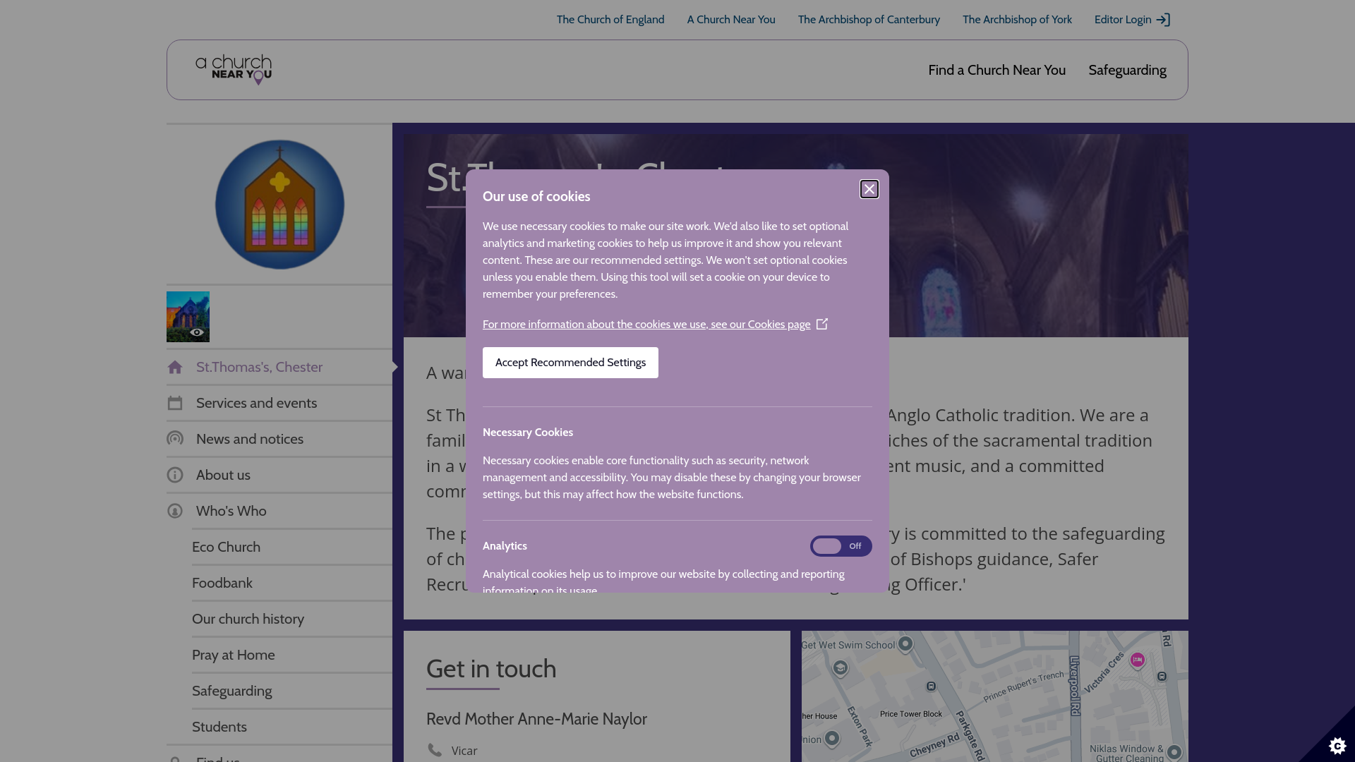 Website screenshot