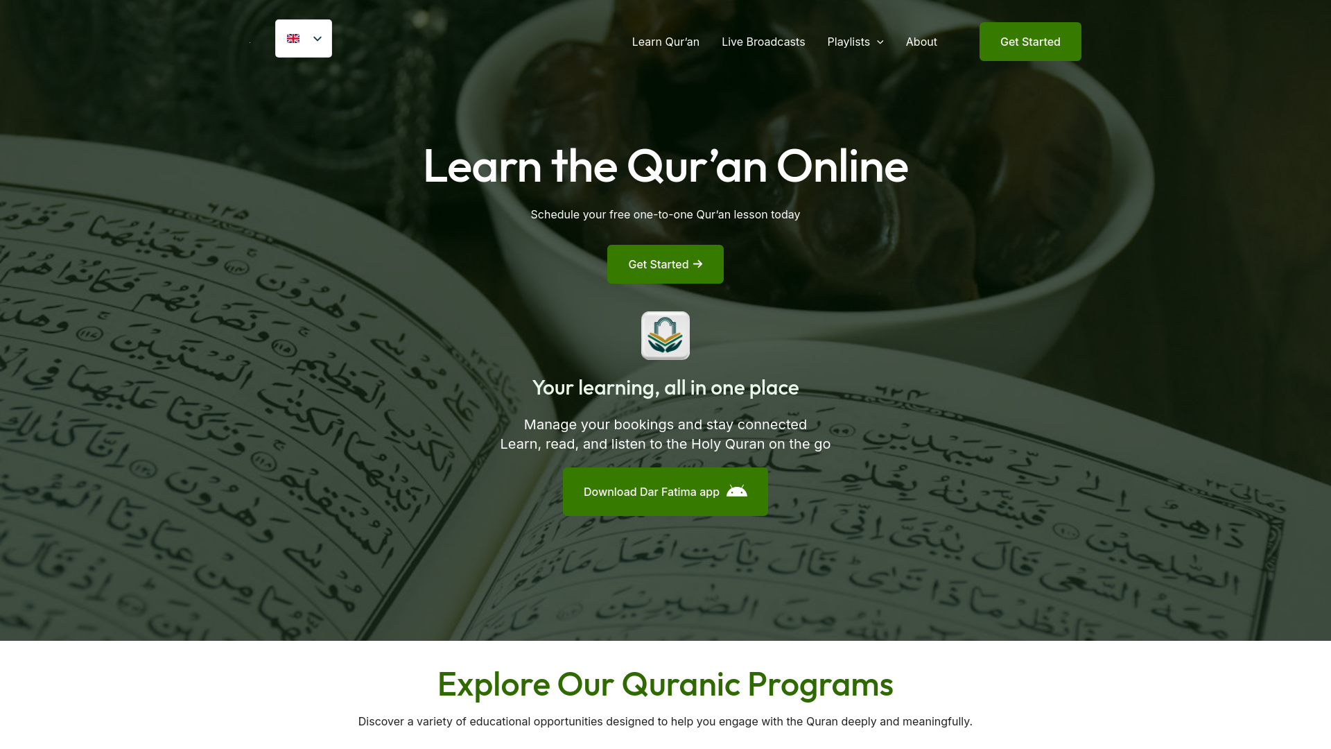 Website screenshot