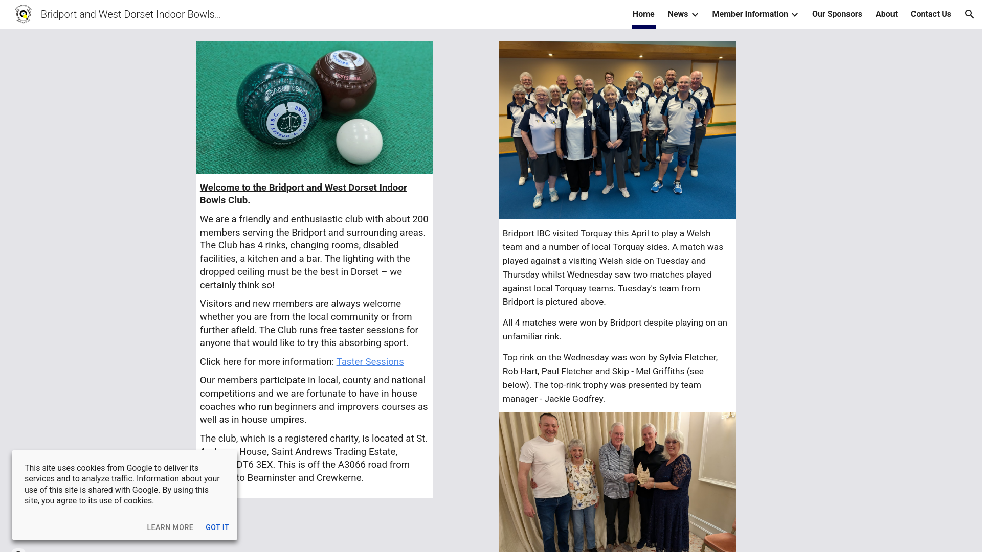 Website screenshot