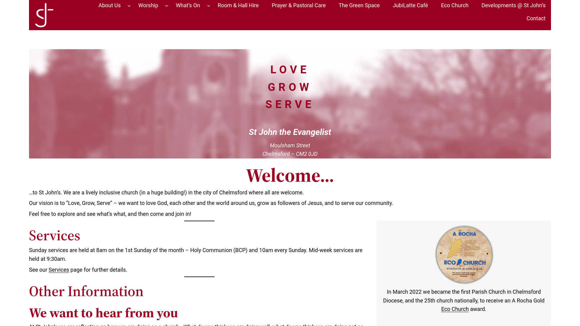 Website screenshot