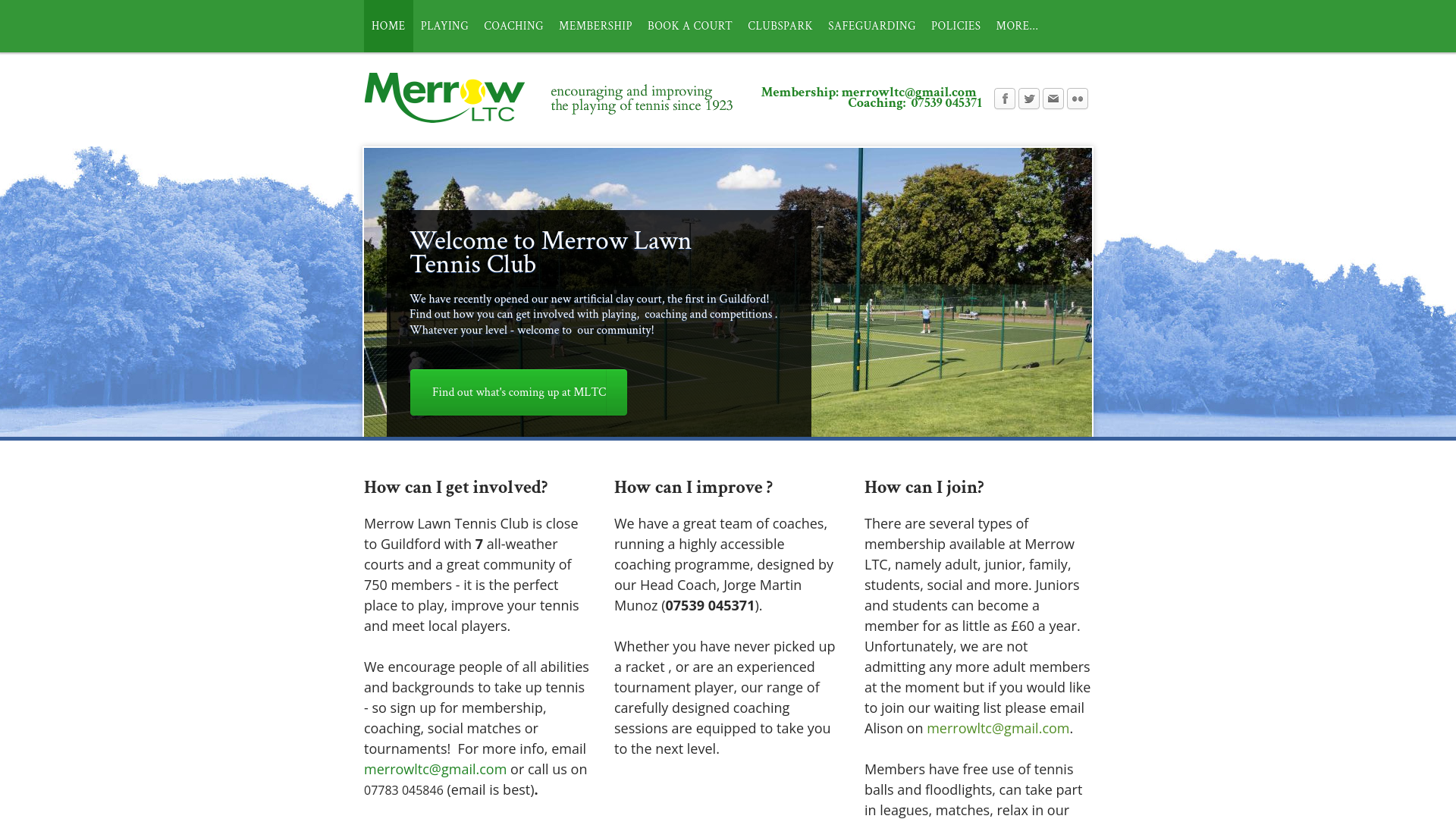 Website screenshot