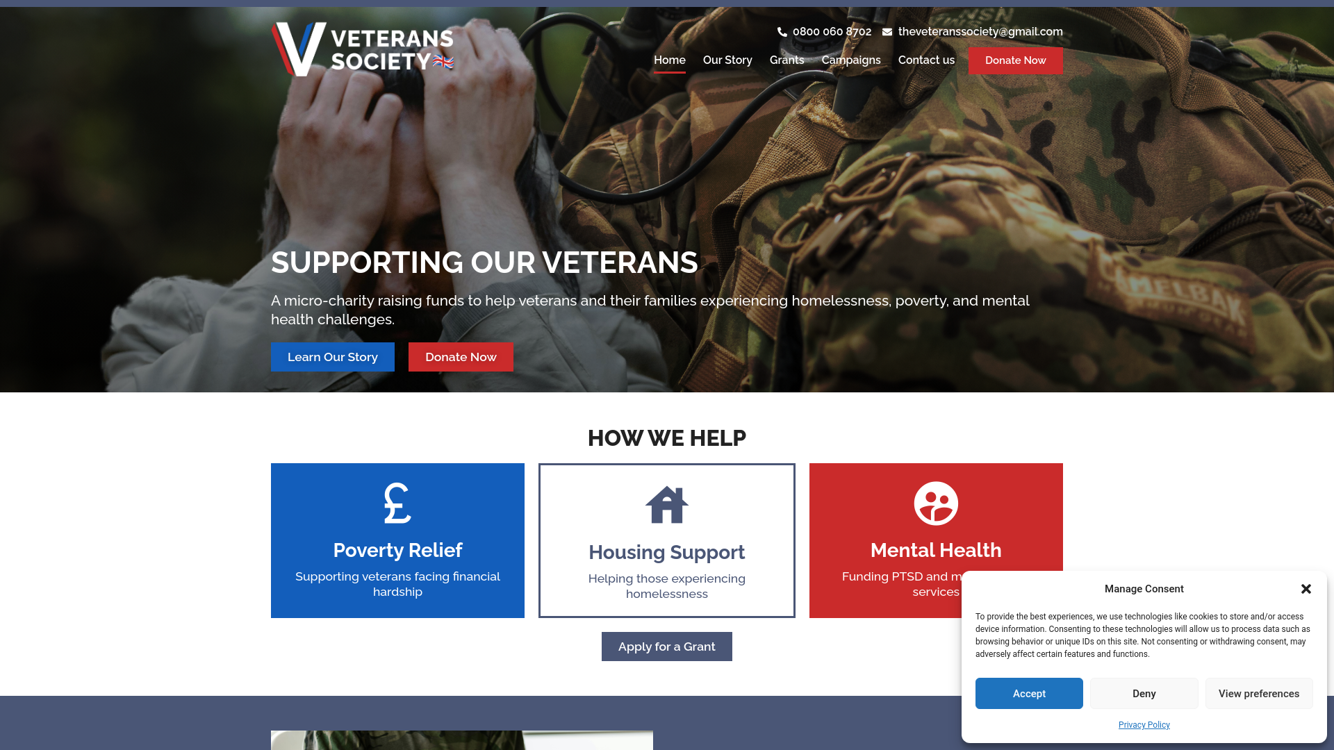 Website screenshot