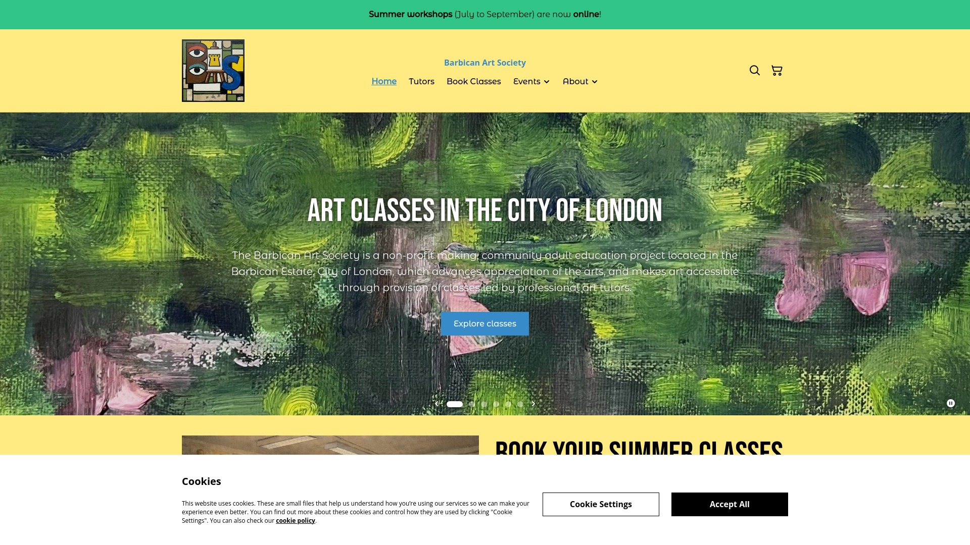 Website screenshot