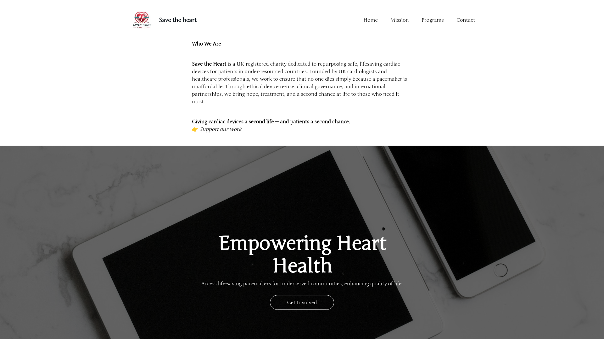 Website screenshot