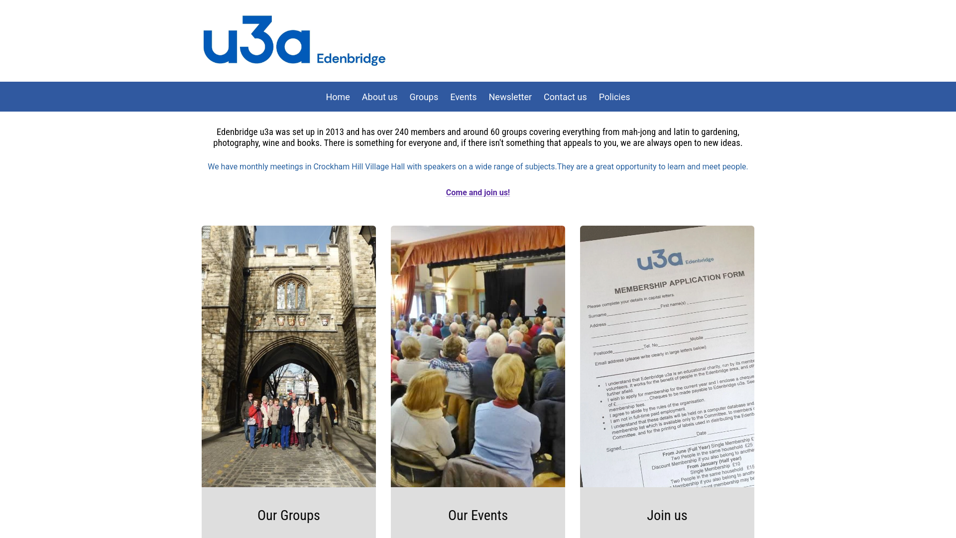 Website screenshot