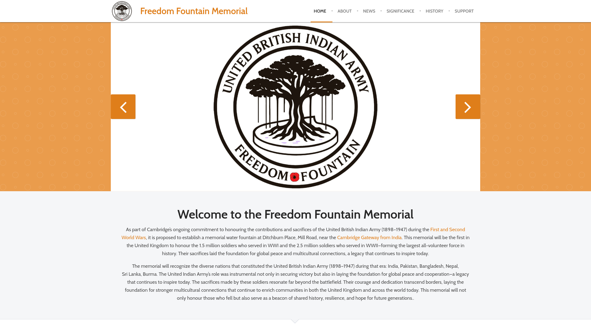 Website screenshot