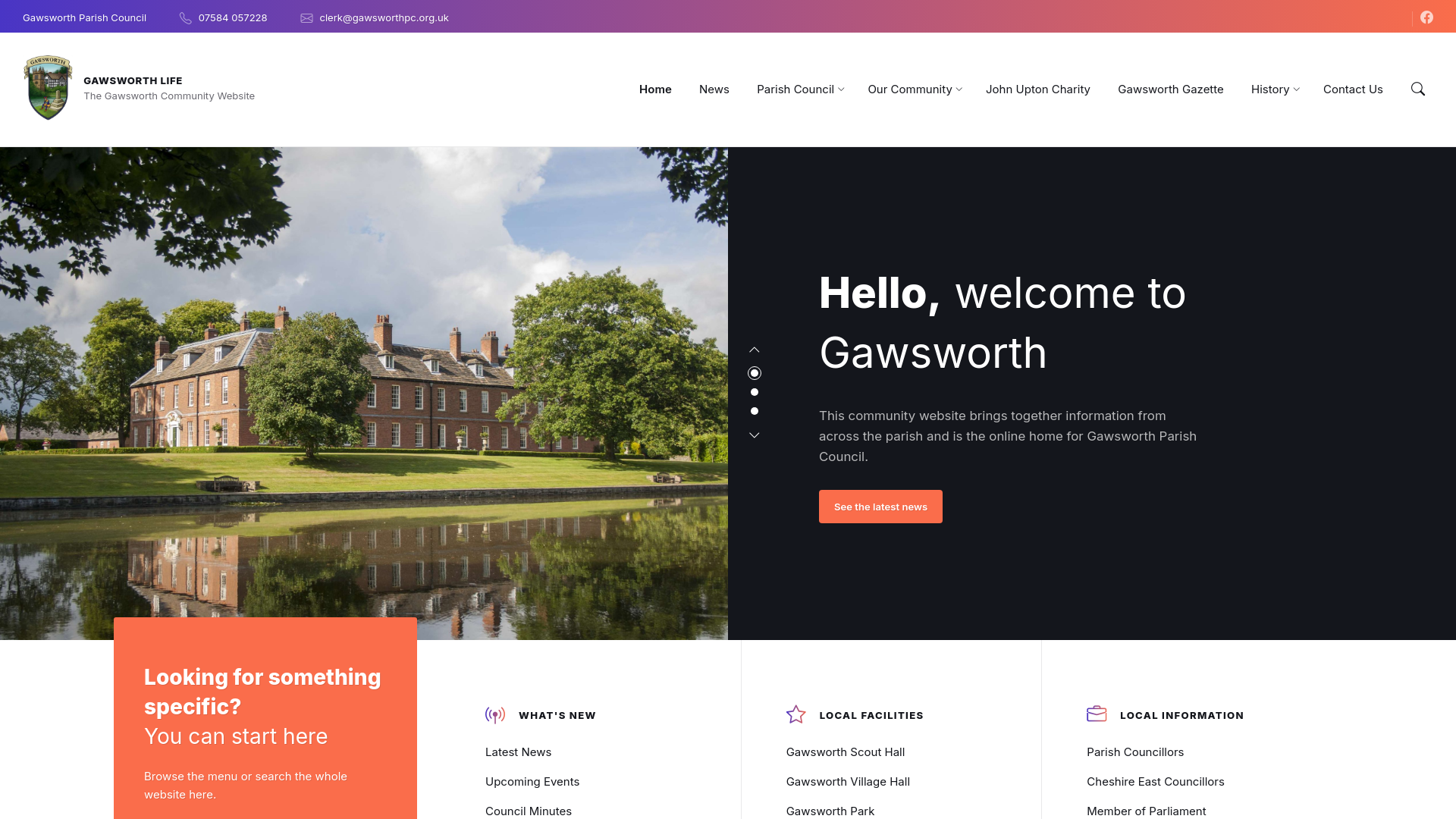 Website screenshot