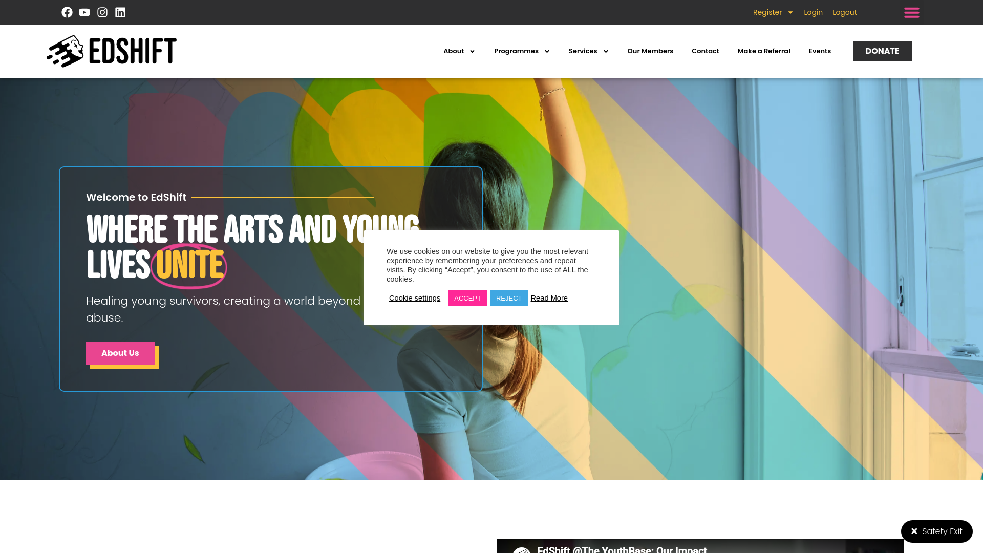 Website screenshot