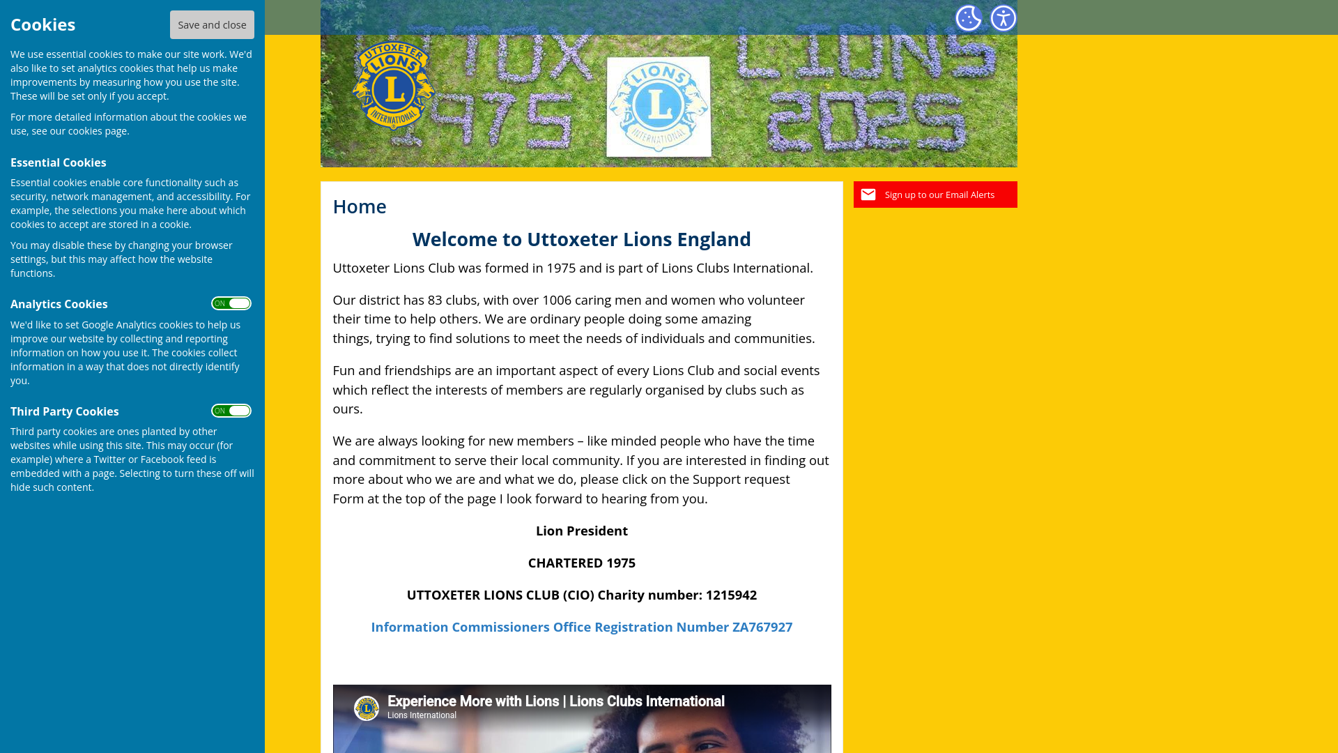 Website screenshot