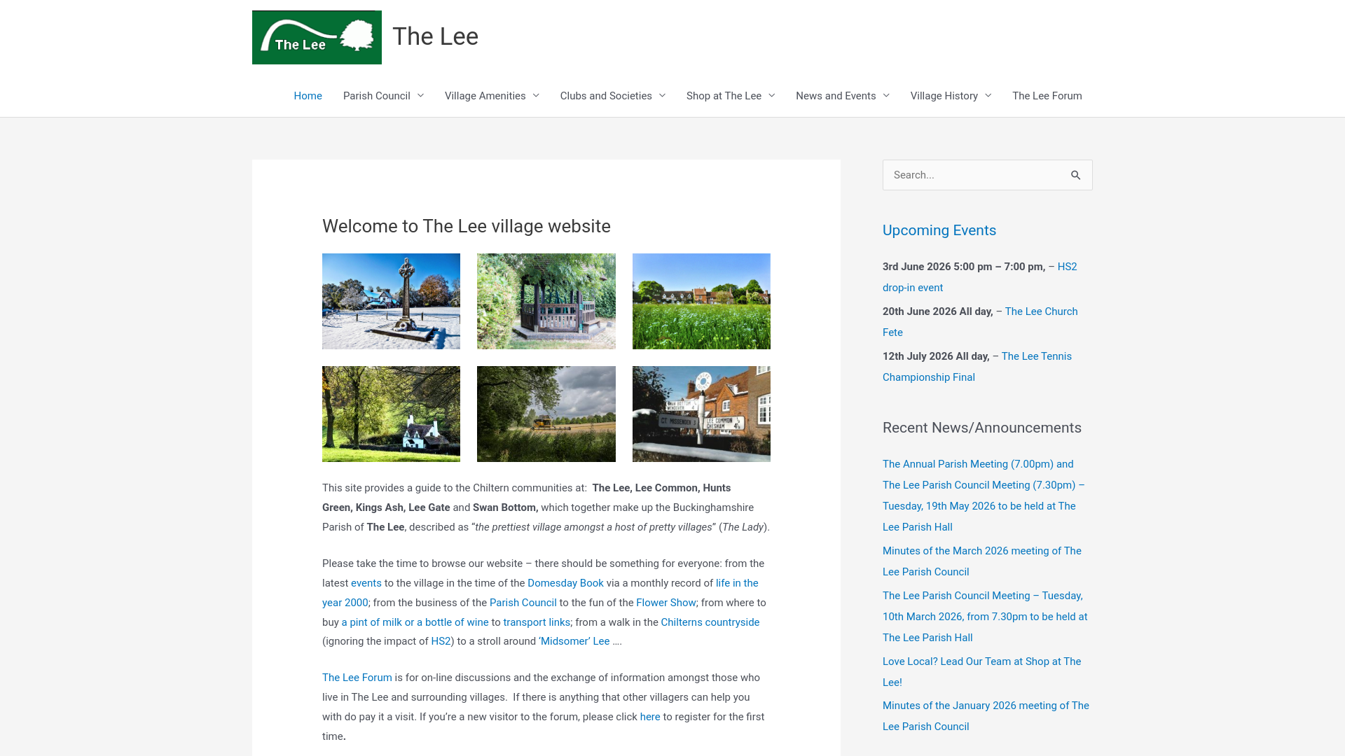 Website screenshot
